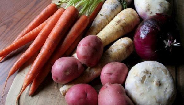 فهرستی از سبزیجات ریشه ای
