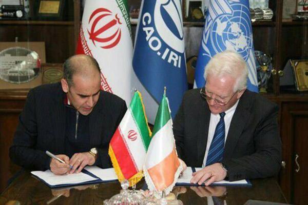 امضای قرارداد همکاری بین سازمان هواپیمایی کشوری ایران و امضای قرارداد همکاری بین سازمان هواپیمایی کشوری ایران و ایرلند